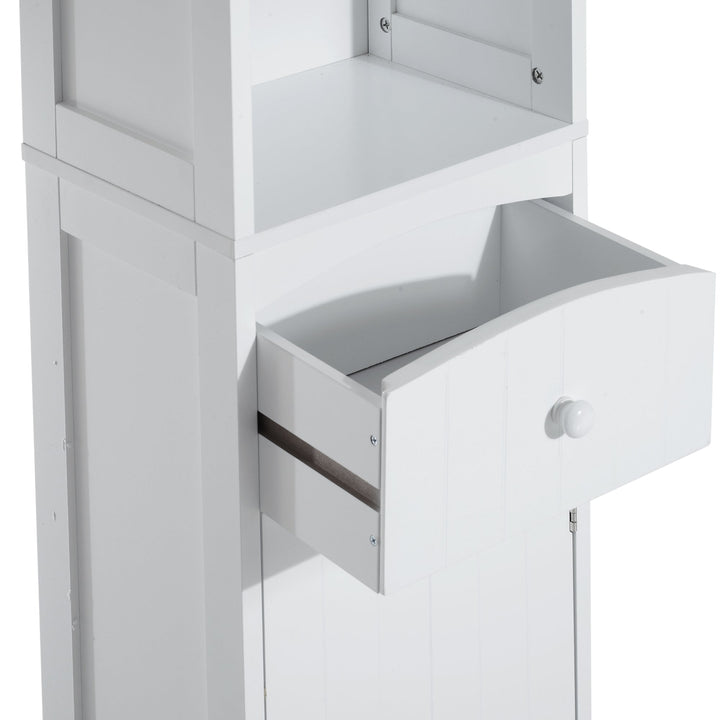 Armário Polivalente – Cor: branco - Madeira – 34 x 24 x 170 cm