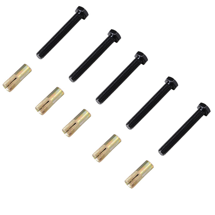 Kit de acessórios para porta de celeiro deslizante Porta de montagem Conjunto de peças de metal Trilhos de rolo de aço carbono