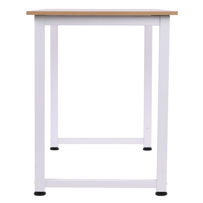 Mesa de computador para casa o oficina com os pés ajustáveis mobiliário de escritório simples 120x60x76cm carga 100 kg armação de metal