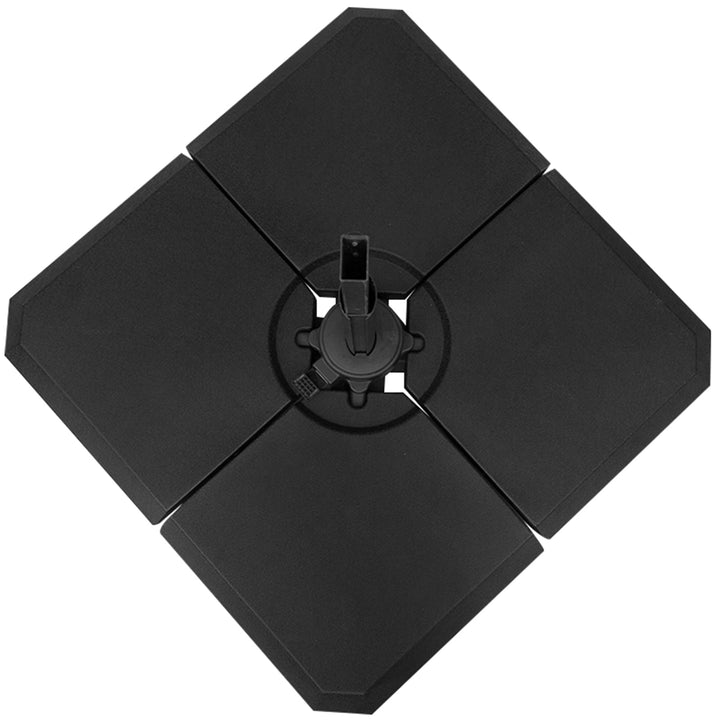 Base de guarda-sol de 4 peças para Peso do medidor Suporte para Parasol do pátio