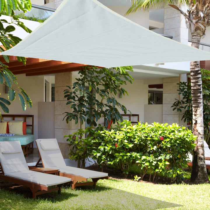 Toldo Vela 3x4m Quadrado para Terraço Jardim Camping creme