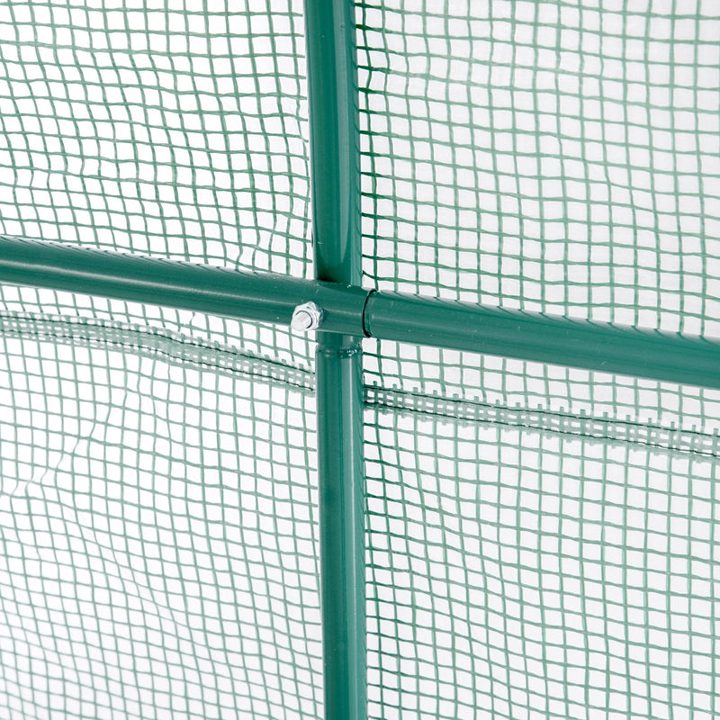 Estufa Verde Transparente Aço Polietileno PE 250 x 200 x 200 cm