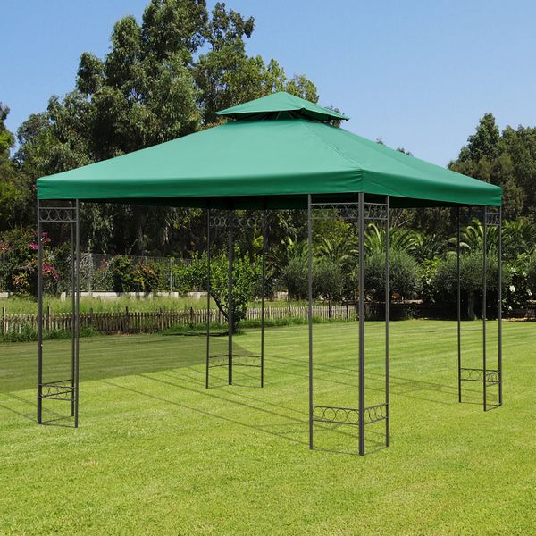 Teto de Reposição para tenda 300x300cm Poliéster Verde Telhado de substituição