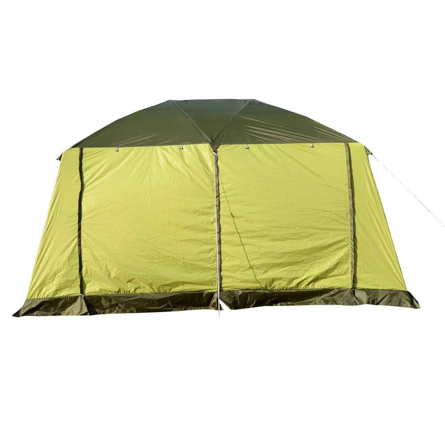 Tenda de Campismo Familiar 4-8 Pessoas Portátil e Impermeável com Bolsa de Transporte 410x310x225cm