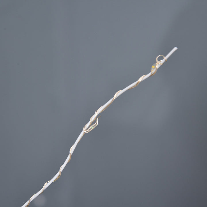 Árvore de Bétula 150cm de Altura com 210 Luzes LED em Branco Quente Ramos Flexíveis e Base para Decoração de Festas Aniversários Casamentos 20x20x150cm Branco