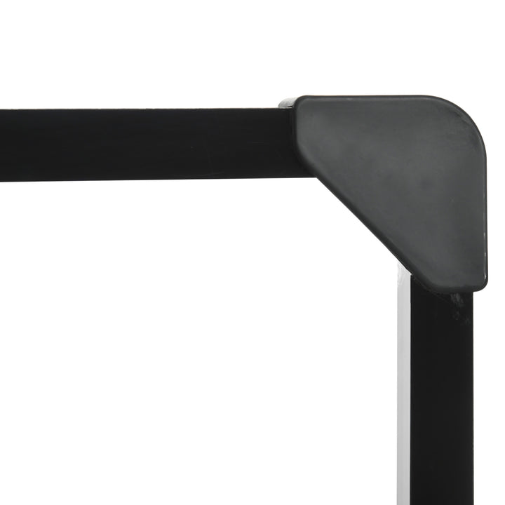 Tabela de Basquetebol com Rede Tabela de Basquetebol de Parede com Quadro e Estrutura de Aço para Utilização em Interiores e Exteriores 113x61x73 cm Preto