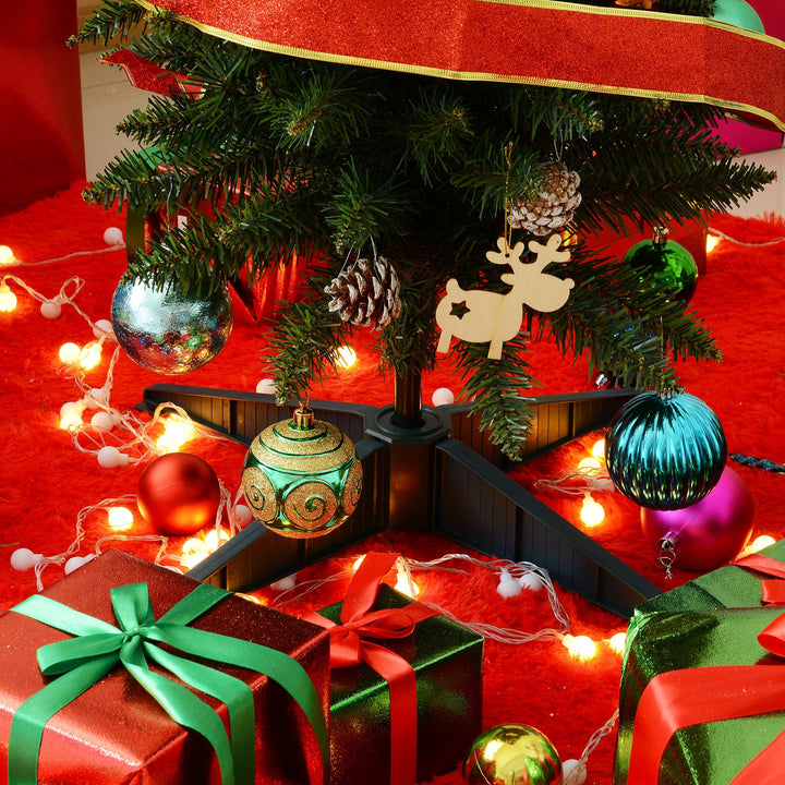 Árvore de natal F46x150cm Artificial Pinheiro Decoração de Natal com suporte de plástico 294 Ramos Verde PVC