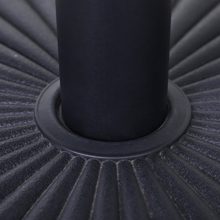 Base de guarda-sol para postes de diferentes diâmetros preto