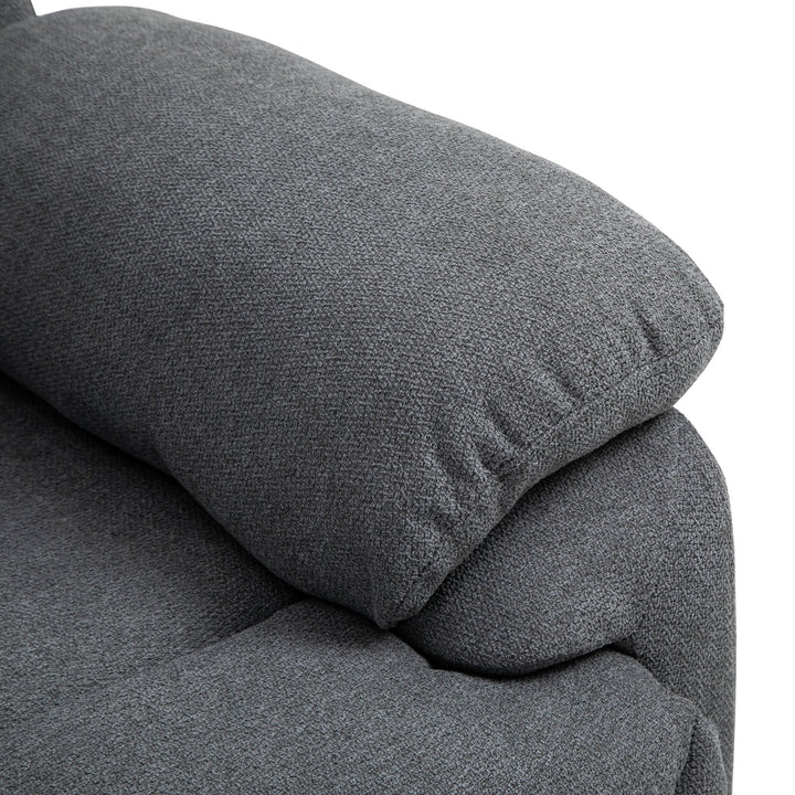 Cadeira Reclinável Ergonômica 150 ° Apoio para os pés Almofada Acolchoada 97x96x105,5 Cinza