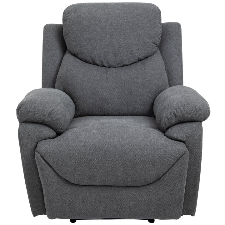 Cadeira Reclinável Ergonômica 150 ° Apoio para os pés Almofada Acolchoada 97x96x105,5 Cinza
