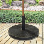 Base ajustável guarda-sol F53x30 cm Universal Cimento Parasol Pé Estilo retro HDPE Pátio Jardim