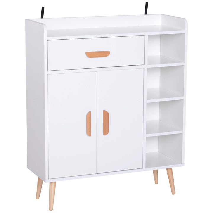 Armário Branco Móveis multiuso para cozinha sala de jantar sala de estar e casa de banho 80x29,5x96cm
