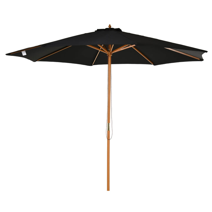 Guarda-sol para cafeteria e jardim ajustáveis e fáceis de transportar F300x250 cm Preto