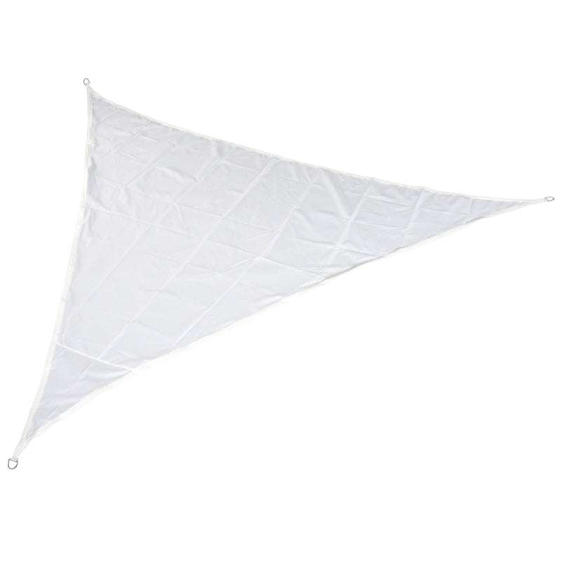 Toldo Vela Triangular 5x5x5 m para Varanda Jardim Campismo creme