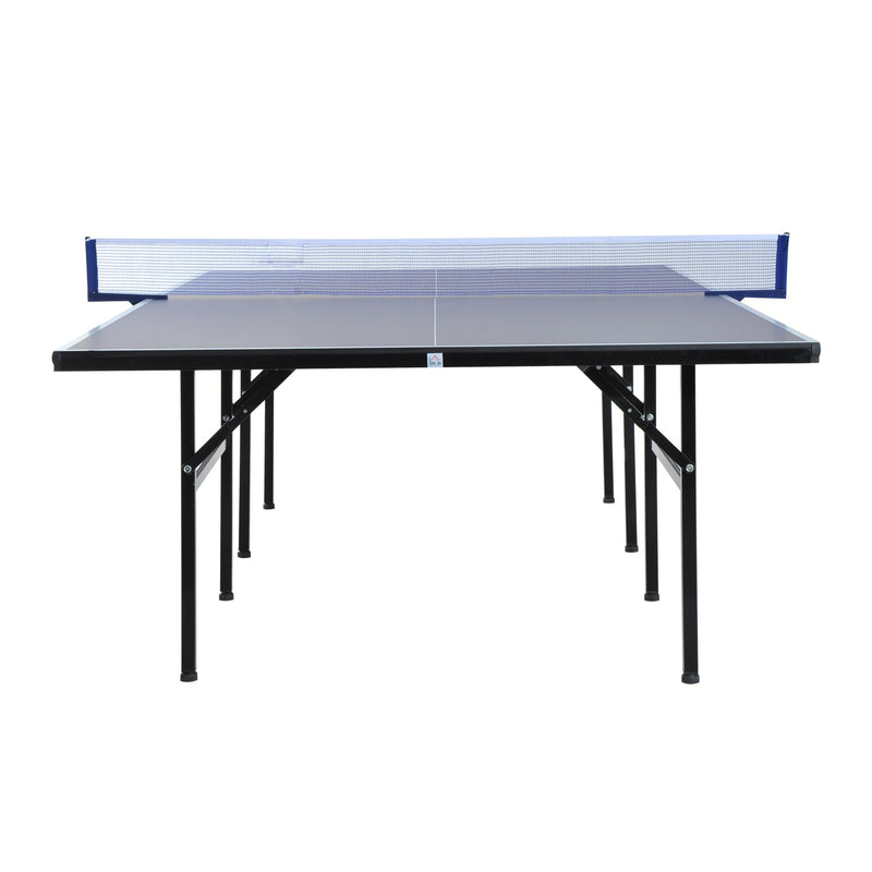 Mesa de Ping Pong Dobrável com Rede – Cor Azul – Aço e MDF – 152.5x274x76cm