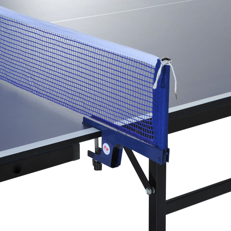 Mesa de Ping Pong Dobrável com Rede – Cor Azul – Aço e MDF – 152.5x274x76cm