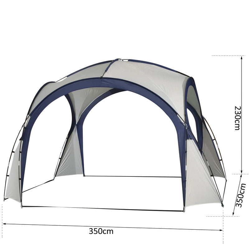 Tenda campismo 3,5x3,5m Toldo aberto para eventos Camping impermeável Proteção UV