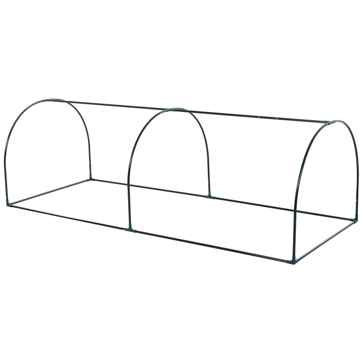 Estufa transparente para jardim ou terraço para cultivo de plantas e flores com porta zip 250x100x80cm PVC