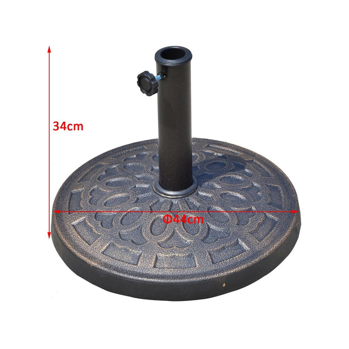 Guarda-sol Base Resina Bronze F44 x 34cm