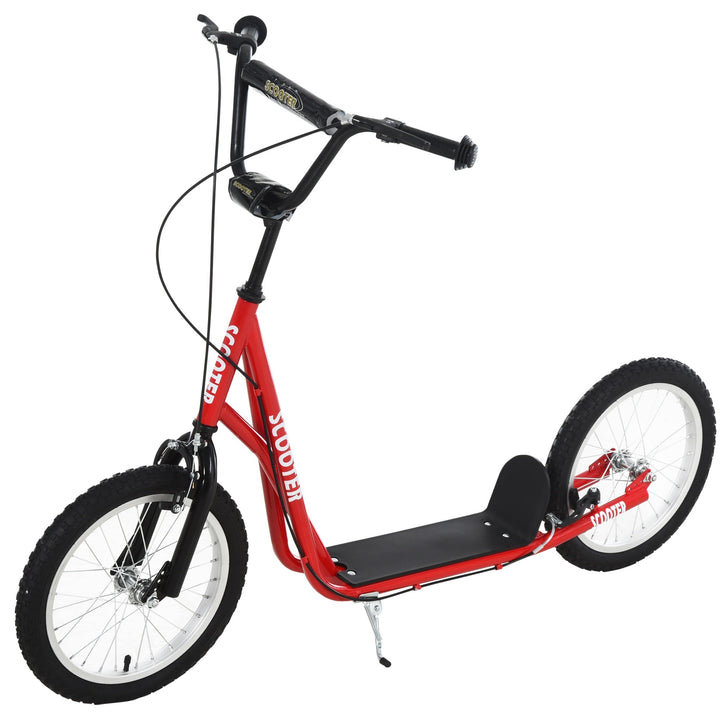 trotinete para crianças acima de 5 anos de altura ajustável com pneus Freio Vermelho