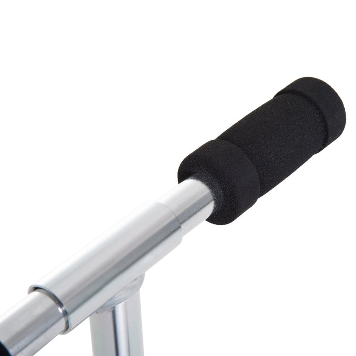Trotinete para Crianças Scooter Dobrável Guiador Regulável Quadro Alumínio Leve e Estável Carga 100kg Branca - 68x34x60-73,5cm