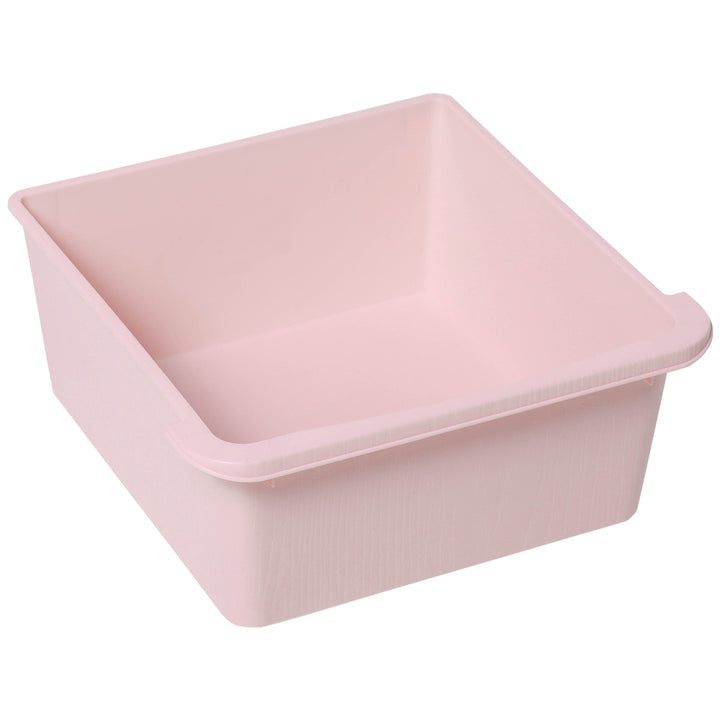 organizador de brinquedos Infantil para crianças acima de 3 anos com 3 Gavetas e Alças amplo espaço de armazenamento para Brinquedos Roupas Livros 37x37x56,5 cm Rosa