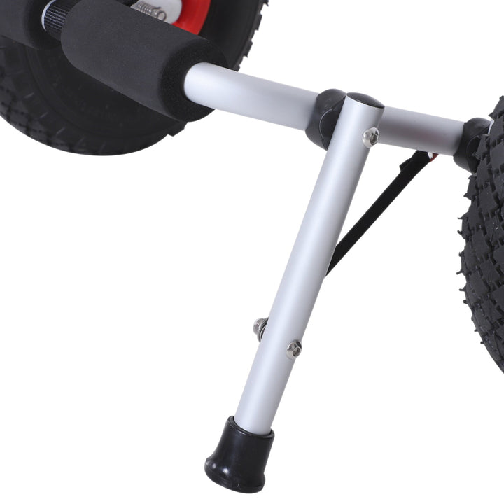 Reboque de trasporte dobrável com rodas para Caiaque canoa Carga 60kg 60x30x37cm
