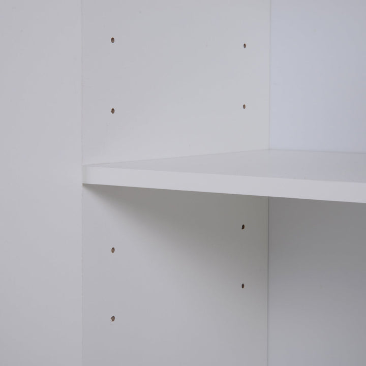 Armário Aparador amplo espaço de Armazenamento para sala de jantar com portas e gavetas 106x35x76cm Branco