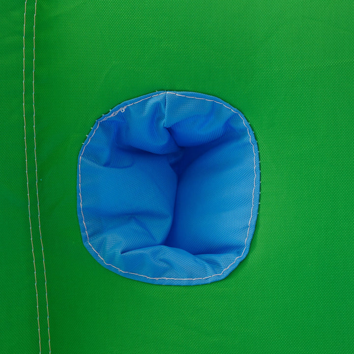 Castelo Insuflável com Escorrega Trampolim Piscina e Pistola de Água para Crianças acima de 3 Anos com Inflador e Bolsa de Transporte para Interior Exterior 330x245x215cm Multicor