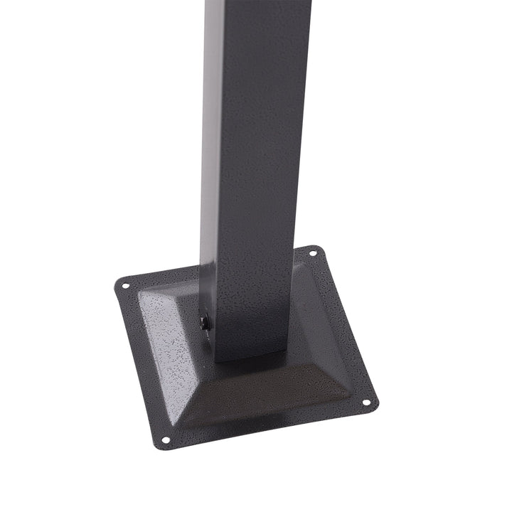 Pérgola para Jardim 3x3m com Telhado Retrátil Tecido de Poliéster Resistente à Água e UV