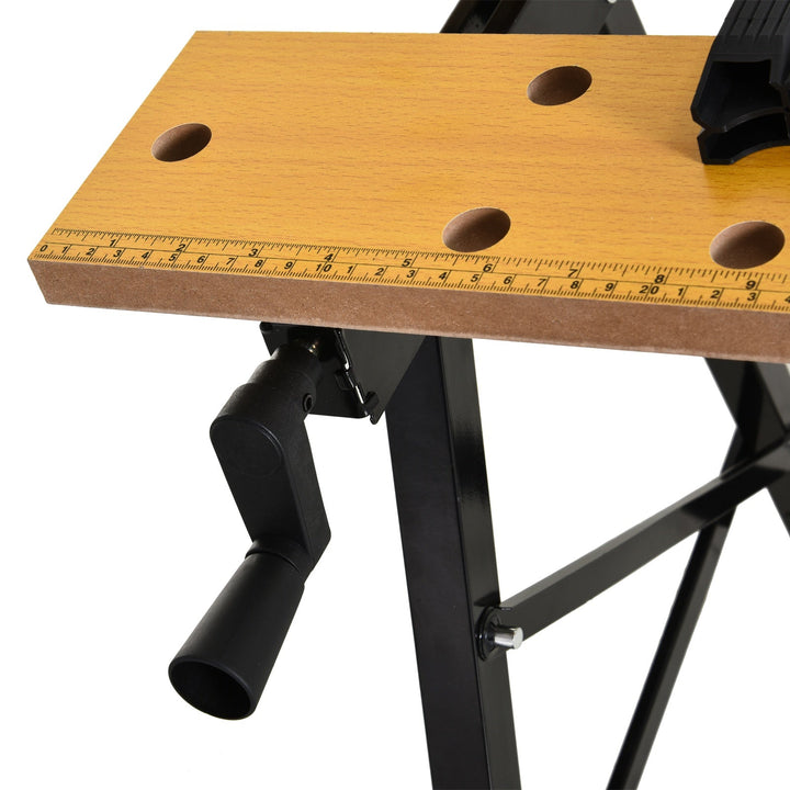 Bancada de trabalho dobrável com braçadeiras Uso Doméstico Ferro MDF 70 kg 56x62x75 cm