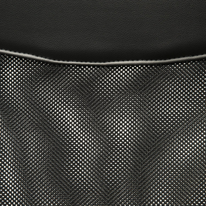 Cadeira de Escritório de Tecido de Malha Encosto para a Cabeça de PU Carga de 120 kg Preto