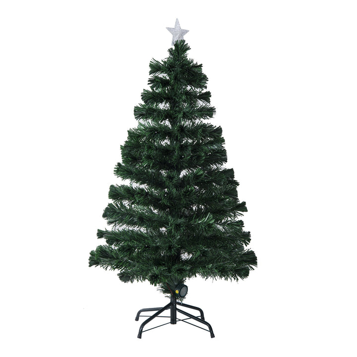 Árvore de Natal artificial com fibra óptica F60x120cm + 16 LED de 3 cores perfeitas para decoração de Natal