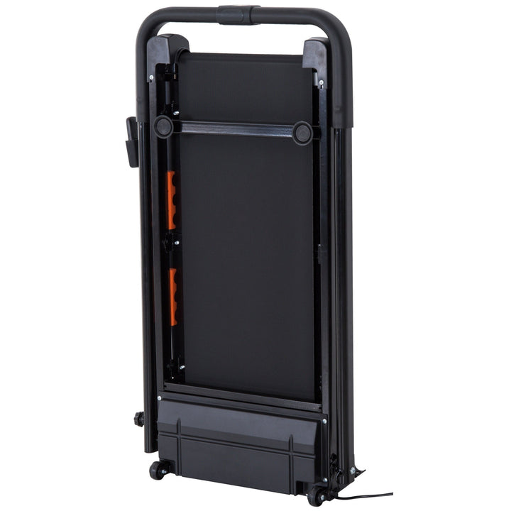 Esteira elétrica 1-6 km / h com tela LCD 101x54x105 cm Preto