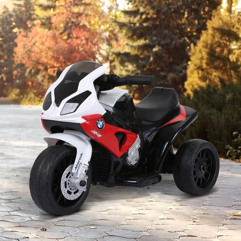 Mota Elétrica BMW Infantil para crianças acima de 18 meses 6V com Luzes e Música 66x37x44 cm vermelho