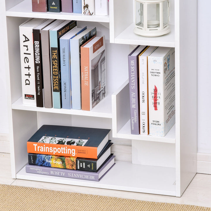 Prateleiras de 6 Níveis Irregular Moderno Anti-tombamento 60x21x162,5 Branco