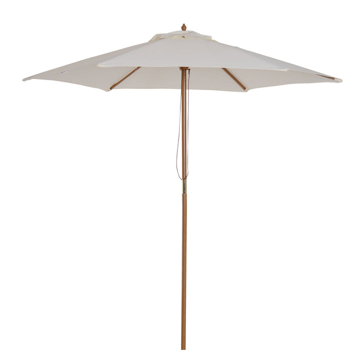 Parasol Pátio Terraço Jardim Diâmetro 250x225 cm Cor Creme