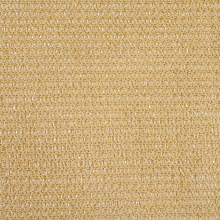 Toldo Vela quadrado 4x6m proteção UV Poliéster resistente a água para Patio Terraço Jardím cor areia