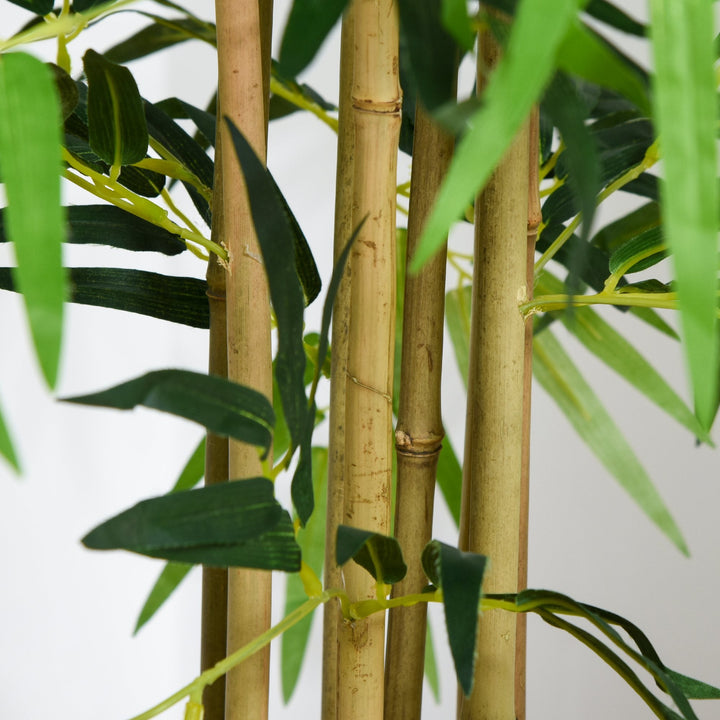 Bambu Artificial 150cm com Vaso Decorativo Planta Sintética Realística Ø18x150 cm Verde