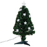 Árvore de Natal artificial 90cm Pinheiro Decoração de Natal com 12 LED 3 Cores 90 Ramos Verde PVC