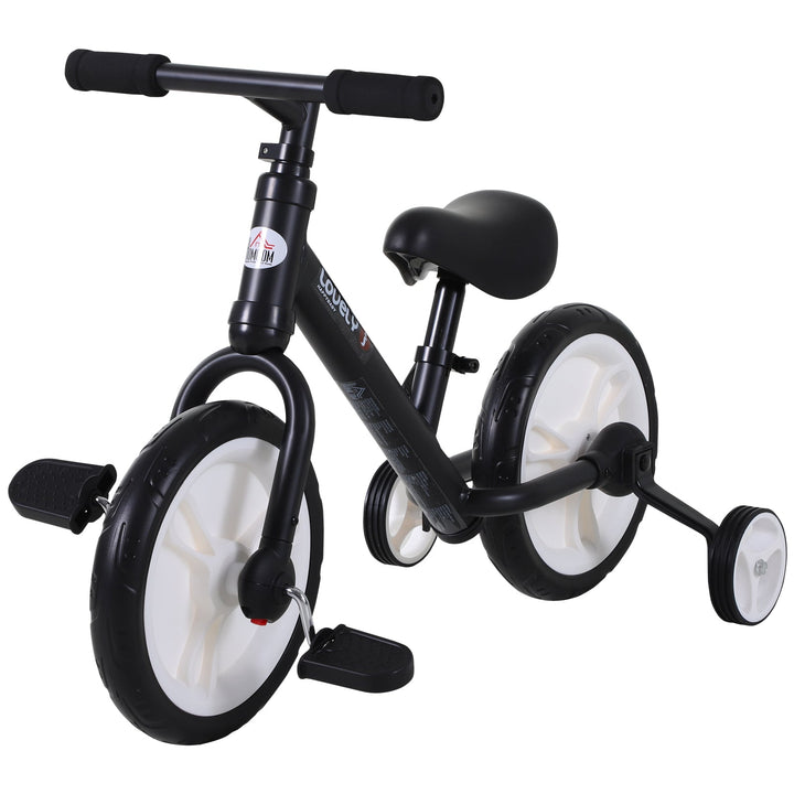 Bicicleta Balance com pedais e rodas removíveis Cor preta carga 25kg