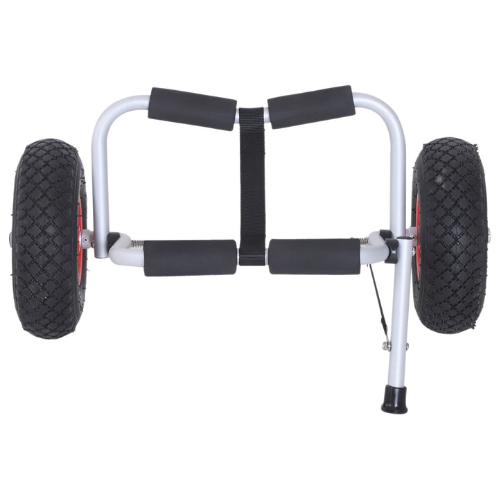 Reboque de trasporte dobrável com rodas para Caiaque canoa Carga 60kg 60x30x37cm