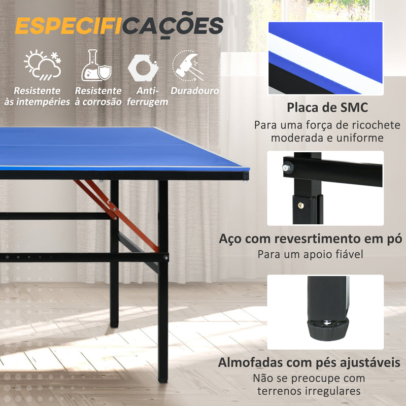 Mesa de Ping Pong Dobrável com Rodas Mesa de Ping Pong Profissional pa