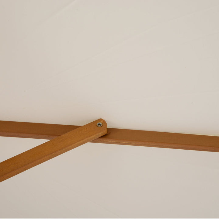 Parasol Pátio Terraço Jardim Diâmetro 250x225 cm Cor Creme