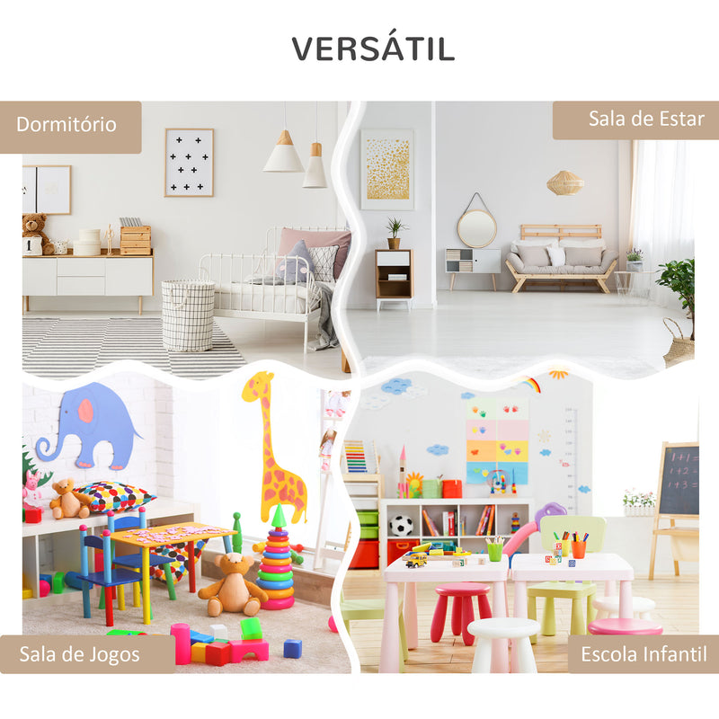 Estante de Brinquedos com 3 Compartimentos 2 Prateleiras e Gaveta Móvel com 4 Rodas Estante para Livros Infantil para Dormitório Infantil Sala de Jogos 60x29,9x90cm Cinza