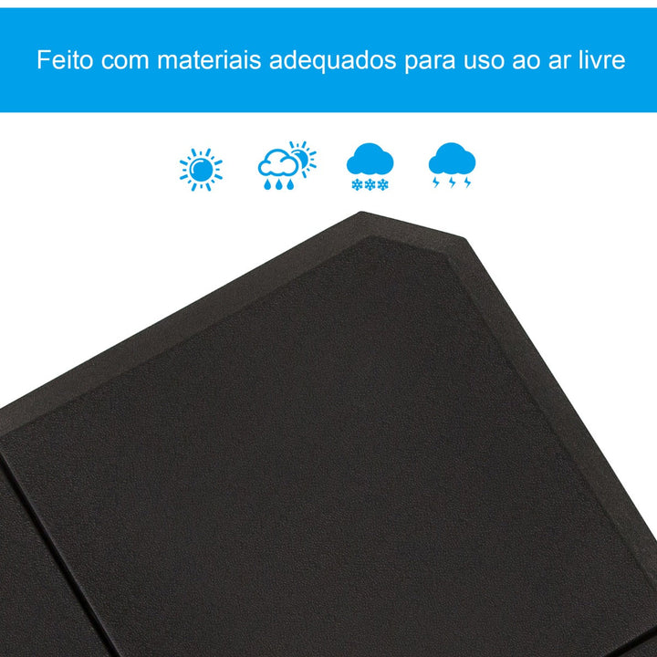 Base de guarda-sol de 4 peças para Peso do medidor Suporte para Parasol do pátio