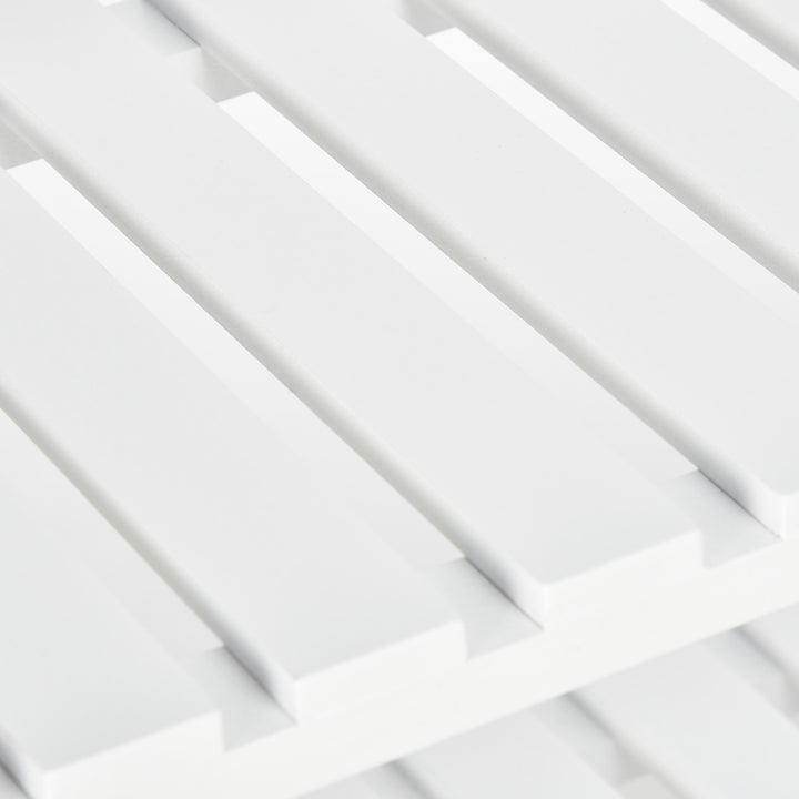 Sapateira de Madeira Estante para Sapatos de 3 Níveis para até 9 Pares de Sapatos para Entrada Corredor Dormitório 70x26x57,5cm Branco