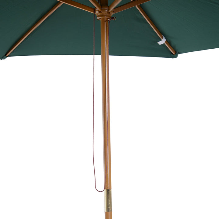Pára-sol para terraço pátio e jardim - Mastro de madeira - Cor Verde - F250x230 cm
