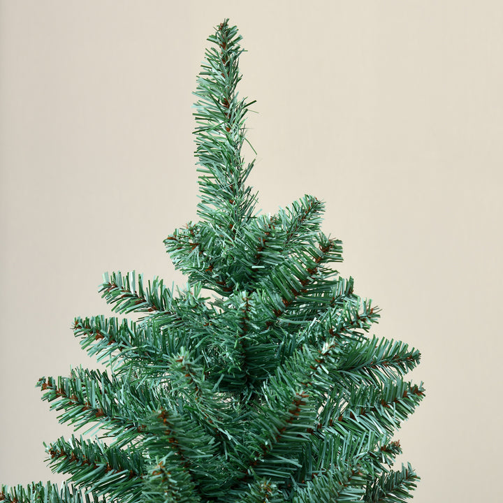 Árvore de Natal Artificial 180 cm Árvore de Natal com 536 Ramos e Base Cruzada de Madeira Decoração para Interiores Ø90x180 cm Verde