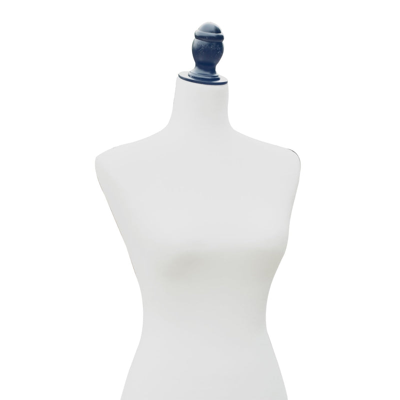 Manequim Feminino de Costura Busto de Senhora para Modistas Exibição Altura Ajustável a 130-168cm Branco